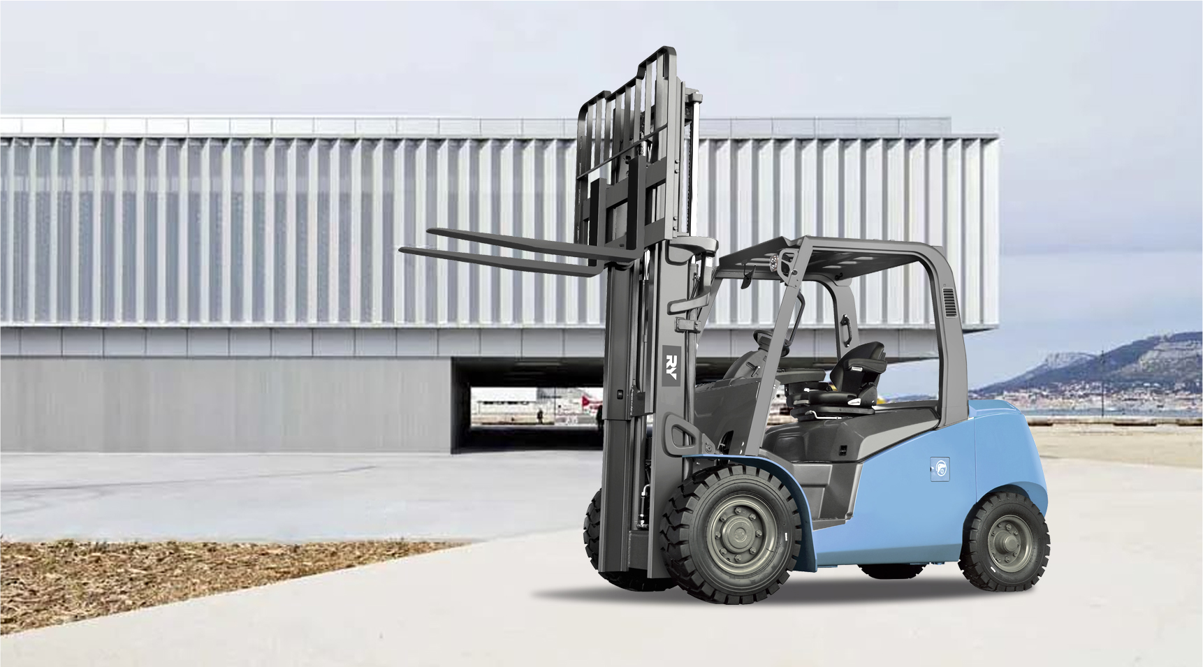 Carrello elevatore di batterie al litio di nuova generazione reale (telaio diesel)